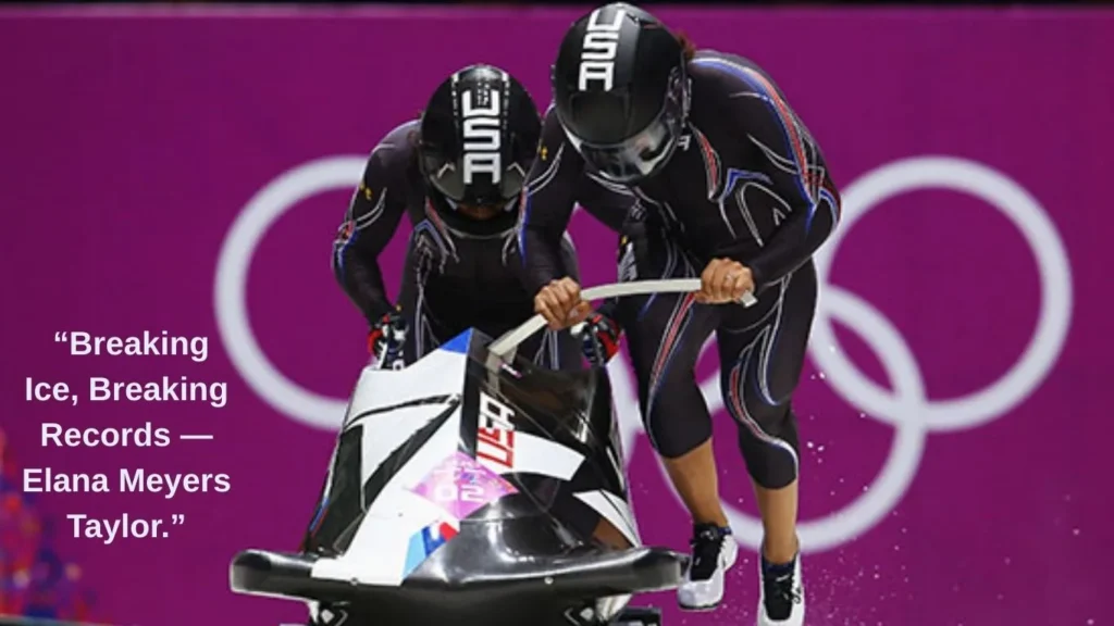 Olympic achievements are historic, Elana Meyers Taylor’s 
